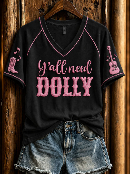 Women’s Country Music Print Casual T-Shirt
