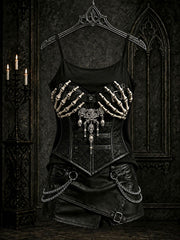 Women's Halloween Gothic Skull Vests