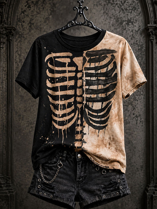 Women's Halloween Gothic Skull T-shirts