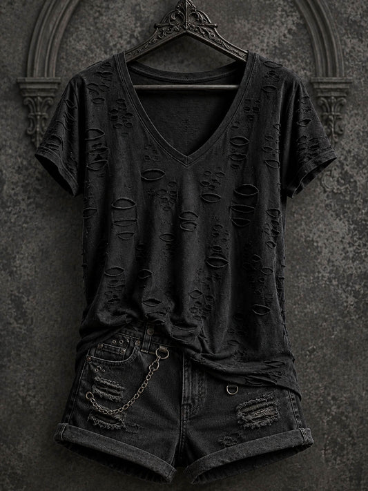 Women's Gothic V-neck T-shirts