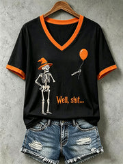 Women's Well Shit Skull T-shirt