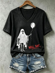 Women's Well Shit Skull T-shirt