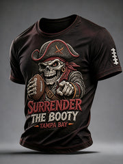 Men's Football Fan Print Short Sleeves T-shirt