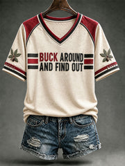 Women's Buck Around And Find Out Short-sleeved T-shirt