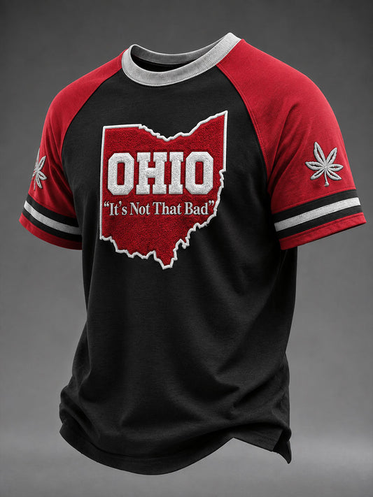 Men's Ohio It's Not That Bad Football Print  Short Sleeves T-shirt