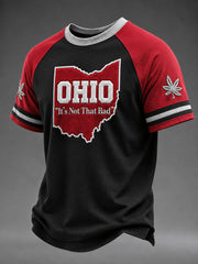 Men's Ohio It's Not That Bad Football Print  Short Sleeves T-shirt