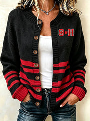 women's Ohio Football Print Cardigan